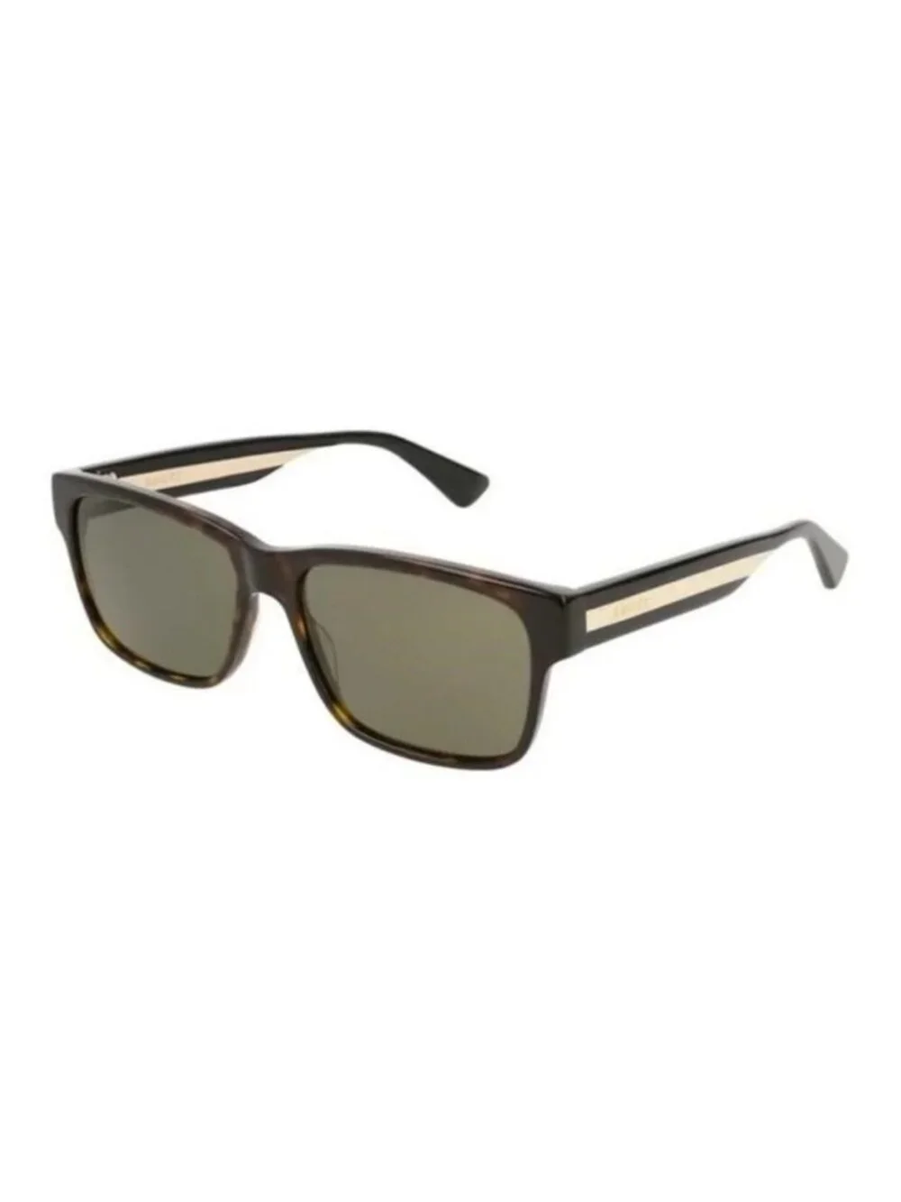 💯 Authentic- New Gucci GG0340S 008 Brown Green Sunglasses